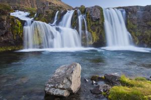 A waterfall near Grundarfjarðarbær⁩, ⁨Western Iceland⁩