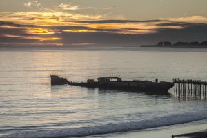 The S. S. Palo Alto at Seacliff State Beach