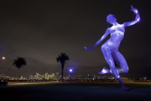 The Bliss Dance statue on Treasure Island in the San Francisco Bay