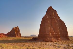 Temple of the Sun on the left and Temple of the Moon on the right.