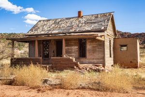 Abandoned house in Cuervo, New Mexico