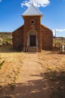 Abandoned church in Cuervo, New Mexico