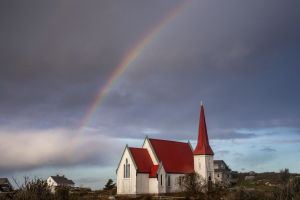 Rainbow over St. John's Anglican Church