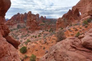 At The Windows in Arches National Park, Utah